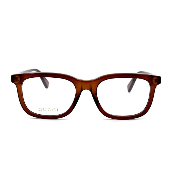 NEW GUCCI GG0938O 006 BROWN TRANSPARENT AUTHENTIC EYEGLASSES FRAME - Picture 3 of 14